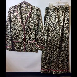 VS Satin Animal Print Pajamas Size S/P